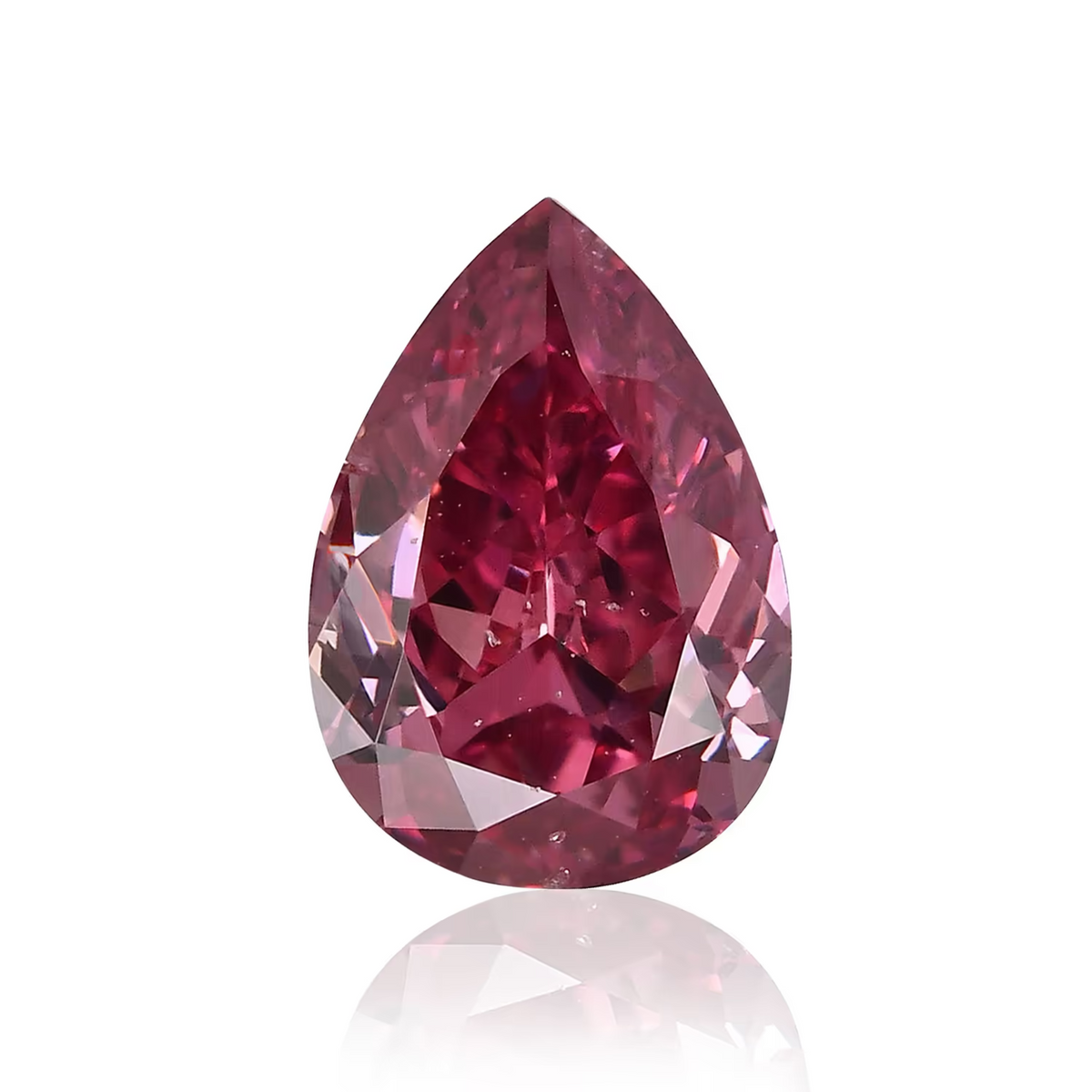Natural Loose 0.24ct Fancy Red diamond VS2 Pear Shape