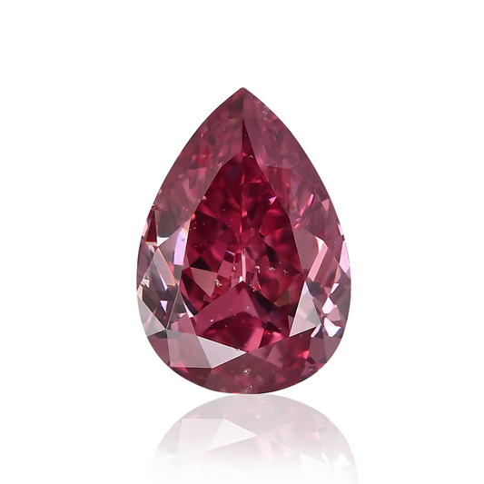 Natural Loose 0.24ct Fancy Red diamond VS2 Pear Shape