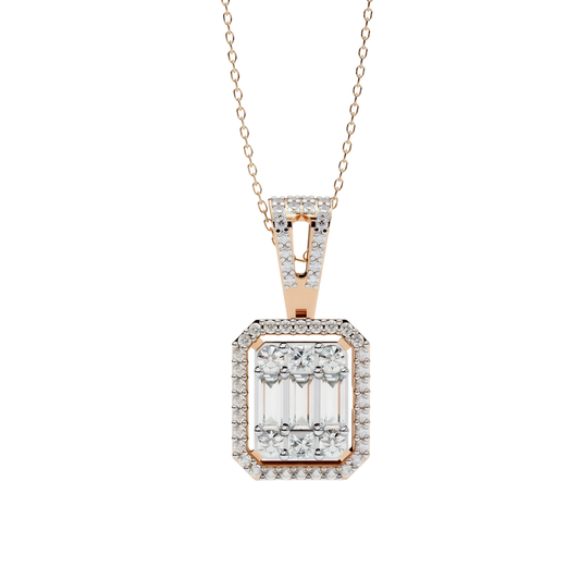 #CNP03 Solitaire Nature Diamond Necklaces