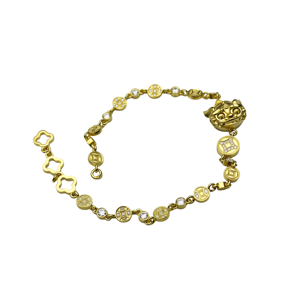 Pure Gold CZ Bangle Bracelet SZ0000536