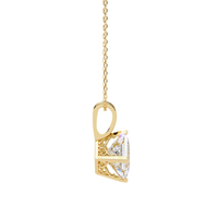 #CNP05 Vintage Princess-Cut Kite Solitaire Pendant Necklaces