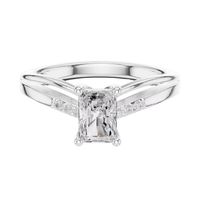 #CR14 Radiant Solitaire Ring