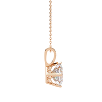 #CNP05 Vintage Princess-Cut Kite Solitaire Pendant Necklaces