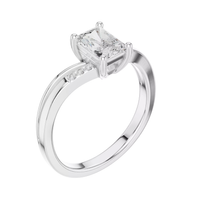 #CR14 Radiant Solitaire Ring