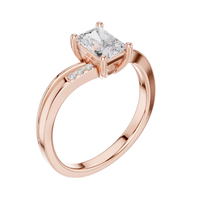 #CR14 Radiant Solitaire Ring