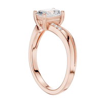 #CR14 Radiant Solitaire Ring