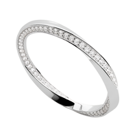 #CR11 Twist Eternity Diamond Ring