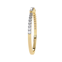 #B33 18K Gold Baguette & Round Skinny Bracelets