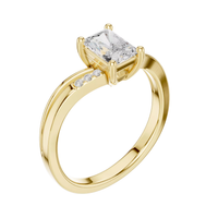 #CR14 Radiant Solitaire Ring