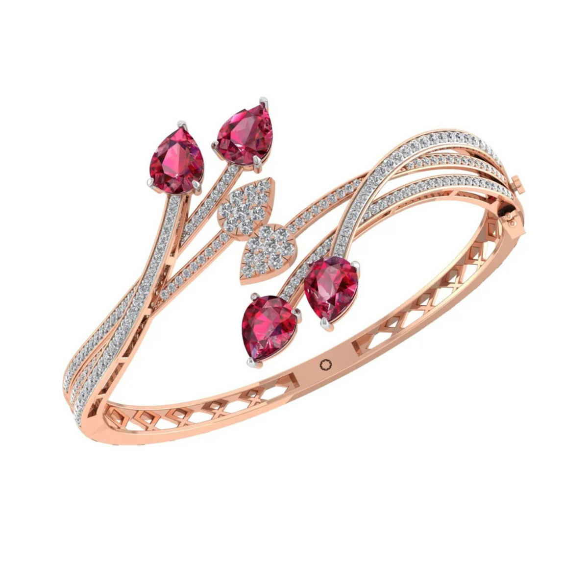 Vintage-Inspired Natural Ruby Tennis Bracelet