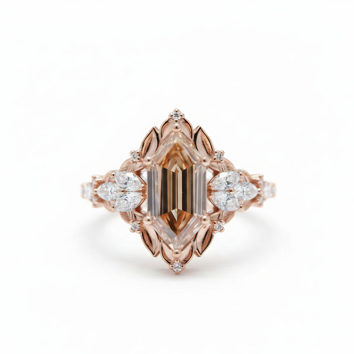 #98 Briar Rose Starlight Diamond Rings