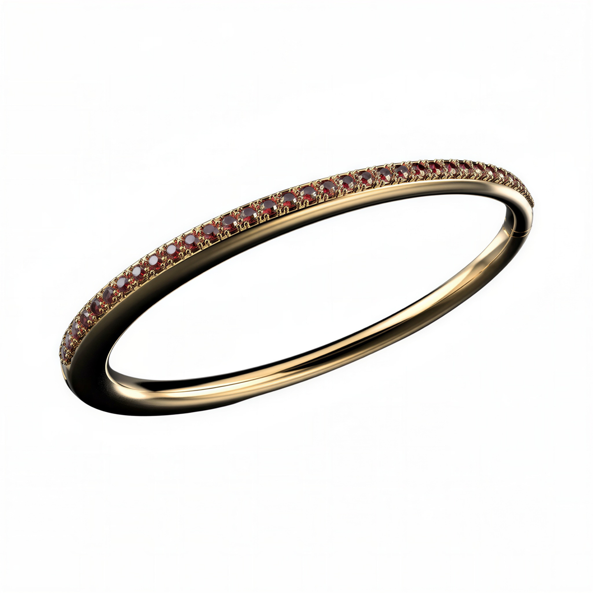 #B35 Vintage Clover Two-Tone Geometric Pavé Chain Bracelet