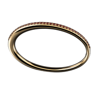 #B35 Vintage Clover Two-Tone Geometric Pavé Chain Bracelet