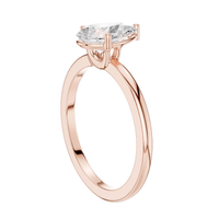 #CR15 Pear Solitaire Ring