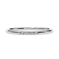 #CR16 Classic Five-Stone Petite Natural Diamond Ring