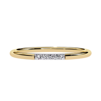 #CR16 Classic Five-Stone Petite Natural Diamond Ring
