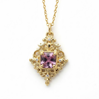 #507 Viola Bicolor Tourmaline Pendant