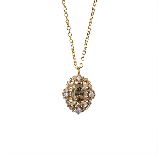 #501 18K Yellow Gold Tourmaline Lumiere Necklace