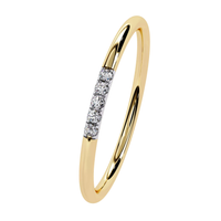 #CR16 Classic Five-Stone Petite Natural Diamond Ring