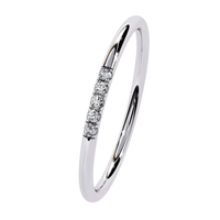 #CR16 Classic Five-Stone Petite Natural Diamond Ring