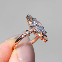 #99 Briar Rose Halo with marquise accents Diamond Rings
