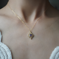 #507 Viola Bicolor Tourmaline Pendant