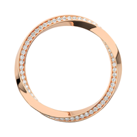 #CR11 Twist Eternity Diamond Ring