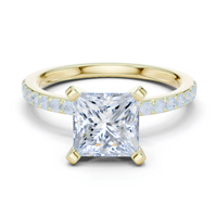 #CR18 Princess Solitaire Ring