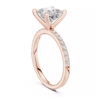 #CR18 Princess Solitaire Ring