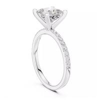 #CR18 Princess Solitaire Ring