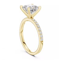 #CR18 Princess Solitaire Ring