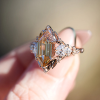 #98 Briar Rose Starlight Diamond Rings
