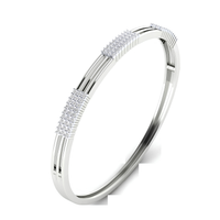 #B40 Triple-Row Interlace Diamond Bracelet