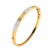 #B40 Triple-Row Interlace Diamond Bracelet