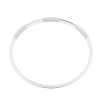 #B40 Triple-Row Interlace Diamond Bracelet