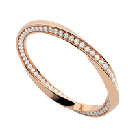 #CR11 Twist Eternity Diamond Ring