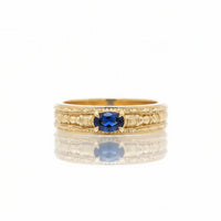 #105 Pharaohs Oval Sapphire Ring