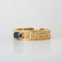 #105 Pharaohs Oval Sapphire Ring