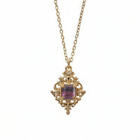 #507 Viola Bicolor Tourmaline Pendant