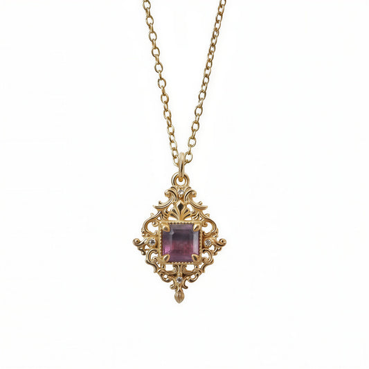 #507 Viola Bicolor Tourmaline Pendant