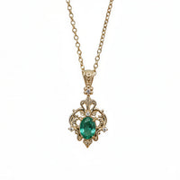 #510 Emerald Evelissed Necklace