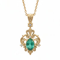 #510 Emerald Evelissed Necklace