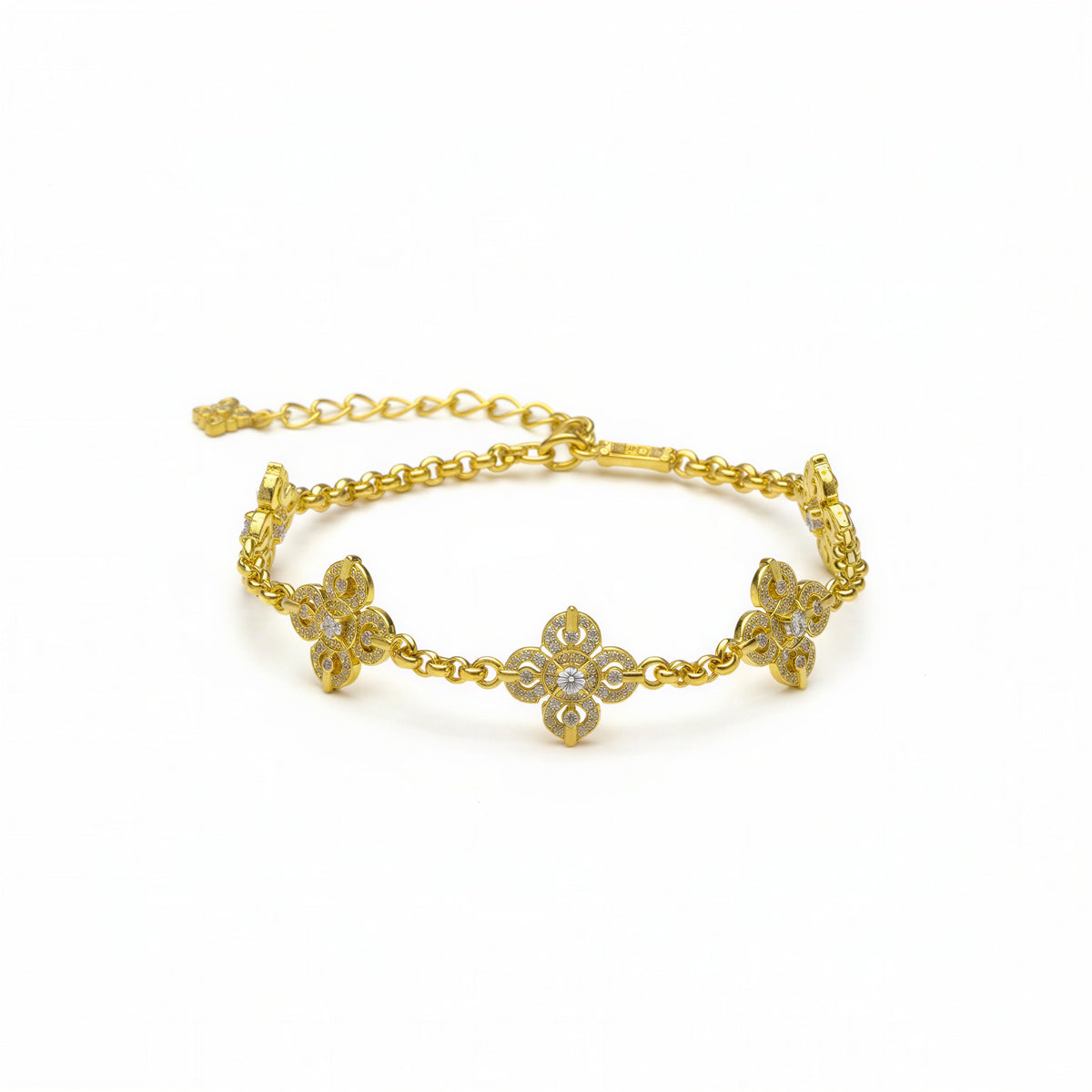 Pure Gold CZ Bangle Bracelet SZ0000533