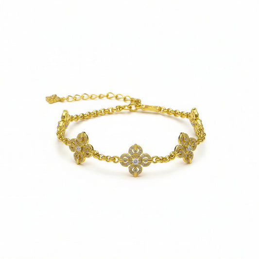 Pure Gold CZ Bangle Bracelet SZ0000533