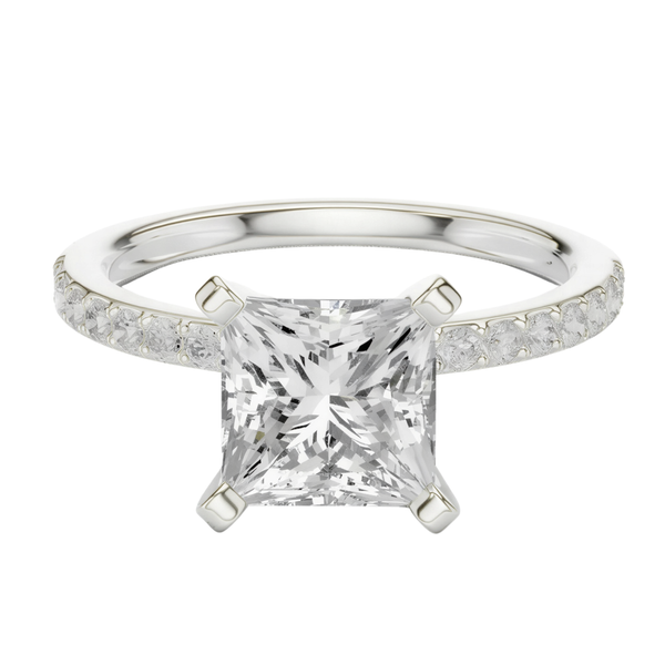 #CR18 Princess Solitaire Ring