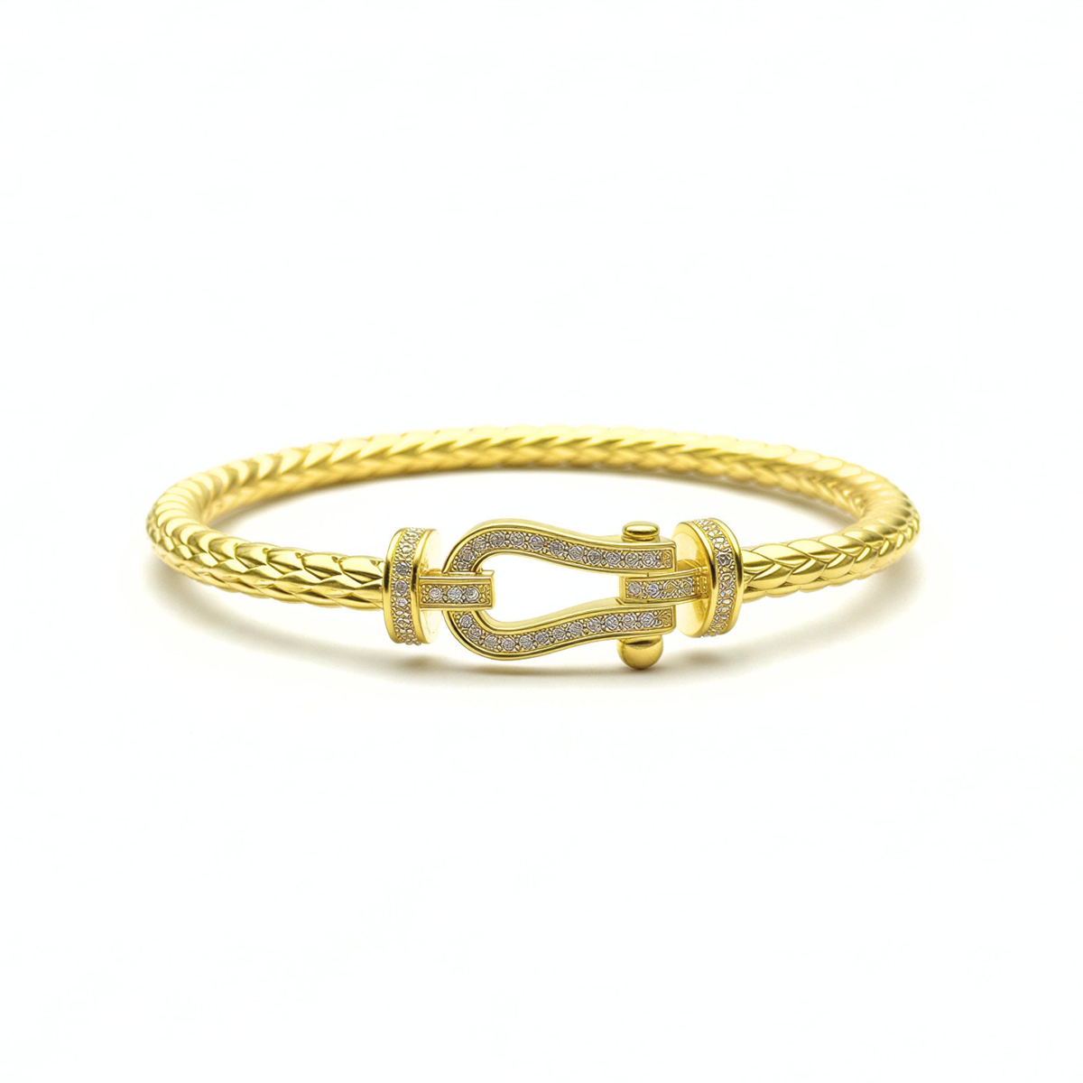 Pure Gold CZ Bangle Bracelet SZ0000518