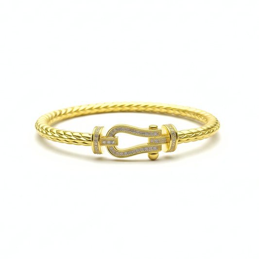 Pure Gold CZ Bangle Bracelet SZ0000518