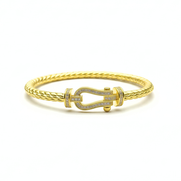 Pure Gold CZ Bangle Bracelet SZ0000518