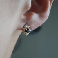 #304 Thorn of Garnet Studs