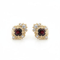 #304 Thorn of Garnet Studs